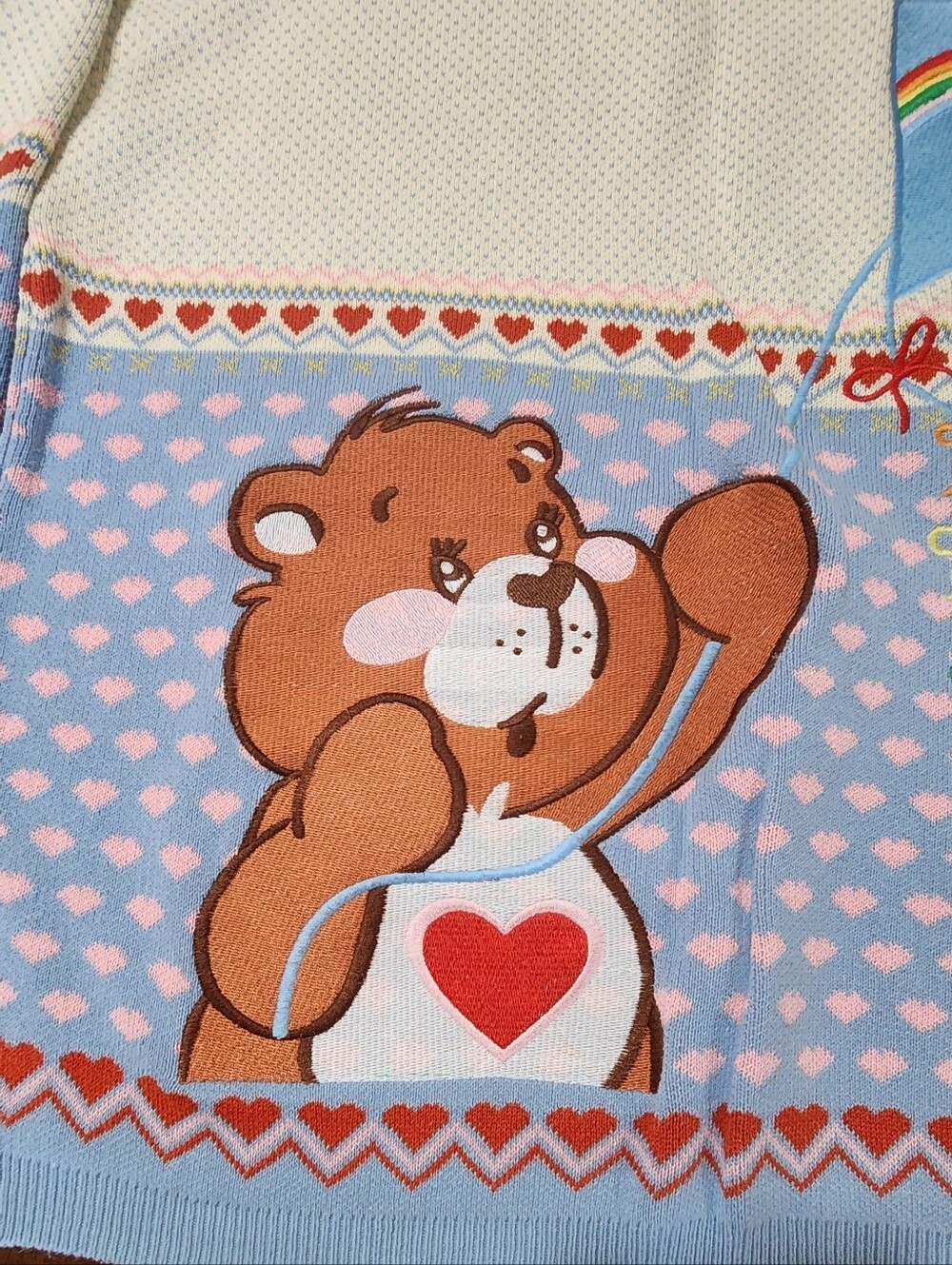 Mod Cloth X Care Bears Knit Swester Tender Heart Bear - Picture 3 of 9